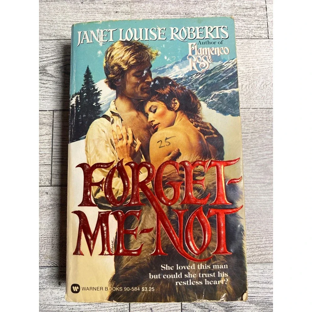 Forget Me Not Janet Louise Roberts Paperback Historical Romance Novel 1982 1st P